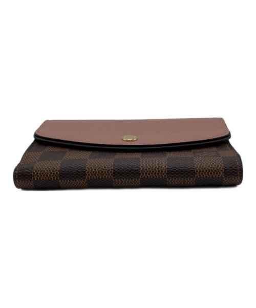 LOUIS VUITTON（ルイ ヴィトン）LOUIS VUITTON (ルイ ヴィトン) ダミエ　ポルトフォイユ・ノルマンディ　二つ折り財布 ブラウンの古着・服飾アイテム