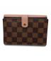 LOUIS VUITTON (ルイ ヴィトン) ダミエ　ポルトフォイユ・ノルマンディ　二つ折り財布 ブラウン：25000円