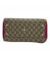 中古・古着 GUCCI (グッチ) GG スプリーム ミニボストンショルダーバッグ ブラウン×ピンク：23000円
