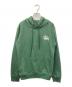 stussy（ステューシー）の古着「プルオーバーパーカー」｜グリーン