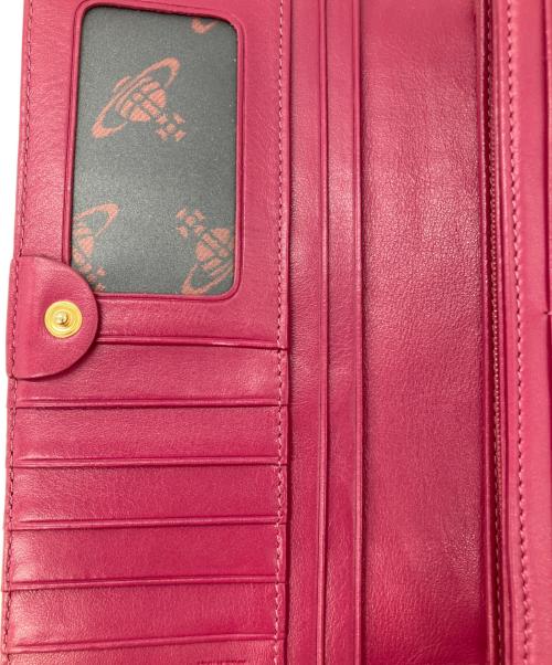 Vivienne Westwood（ヴィヴィアンウエストウッド）Vivienne Westwood (ヴィヴィアンウエストウッド) クロコダイル型押しロングウォレット ブルーの古着・服飾アイテム