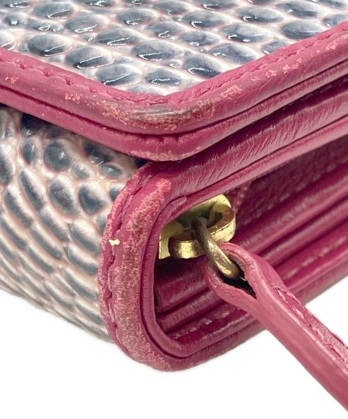 Vivienne Westwood（ヴィヴィアンウエストウッド）Vivienne Westwood (ヴィヴィアンウエストウッド) クロコダイル型押しロングウォレット ブルーの古着・服飾アイテム