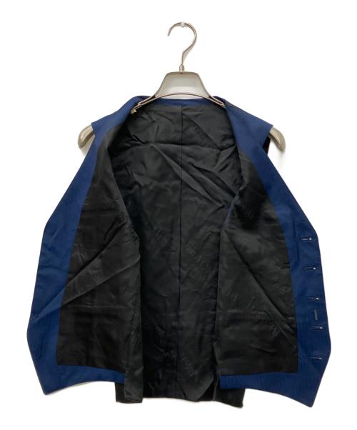 BLUE LABEL CRESTBRIDGE（ブルーレーベルクレストブリッジ）BLUE LABEL CRESTBRIDGE (ブルーレーベルクレストブリッジ) ﾍﾘﾝﾎﾞｰﾝ3ﾋﾟｰｽｽｰﾂ　御幸毛織生地　51H95-313-24 ブルー サイズ:36Rの古着・服飾アイテム
