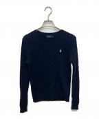POLO RALPH LAURENポロ・ラルフローレン）の古着「ケーブルニット」｜ネイビー