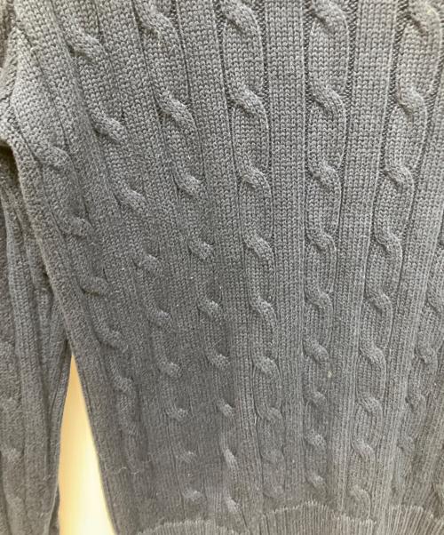 POLO RALPH LAUREN（ポロ・ラルフローレン）POLO RALPH LAUREN (ポロ・ラルフローレン) ケーブルニット ネイビー サイズ:Sの古着・服飾アイテム