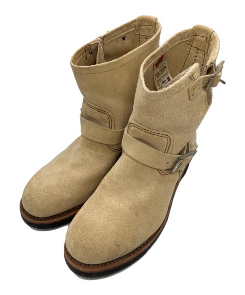 RED WING（レッドウィング）RED WING (レッドウィング) スエードエンジニアブーツ ベージュ サイズ:27.5cmの古着・服飾アイテム