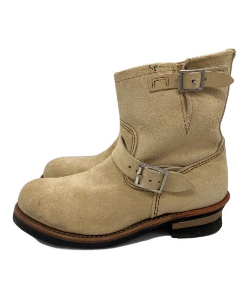RED WING（レッドウィング）RED WING (レッドウィング) スエードエンジニアブーツ ベージュ サイズ:27.5cmの古着・服飾アイテム