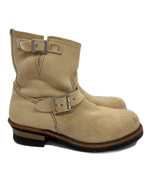 RED WING（レッドウィング）RED WING (レッドウィング) スエードエンジニアブーツ ベージュ サイズ:27.5cmの古着・服飾アイテム