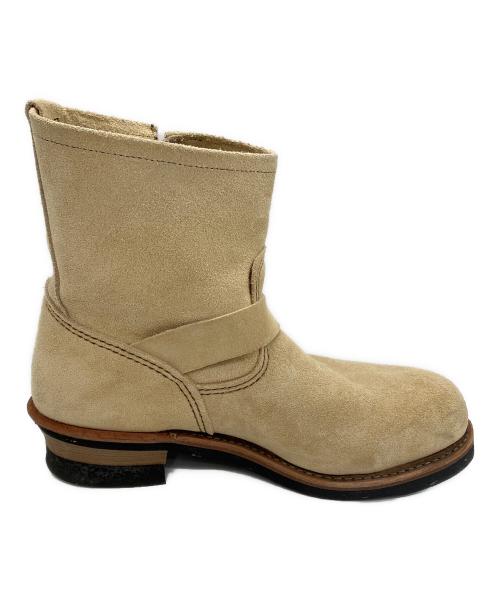 RED WING（レッドウィング）RED WING (レッドウィング) スエードエンジニアブーツ ベージュ サイズ:27.5cmの古着・服飾アイテム