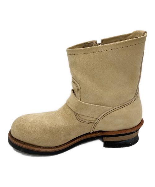RED WING（レッドウィング）RED WING (レッドウィング) スエードエンジニアブーツ ベージュ サイズ:27.5cmの古着・服飾アイテム