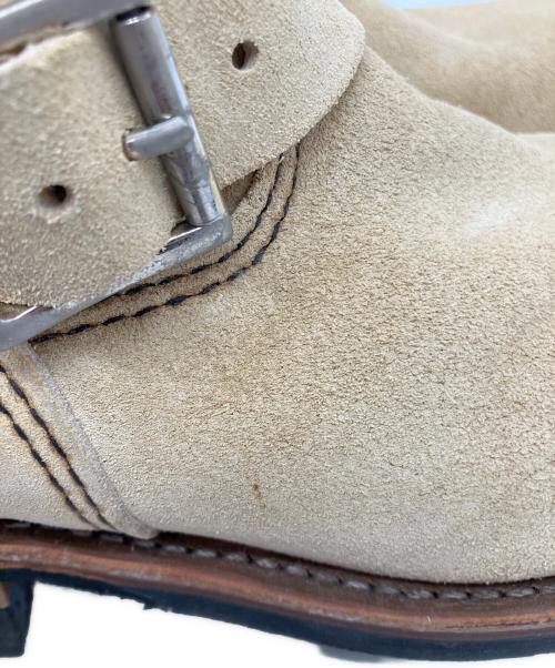 RED WING（レッドウィング）RED WING (レッドウィング) スエードエンジニアブーツ ベージュ サイズ:27.5cmの古着・服飾アイテム