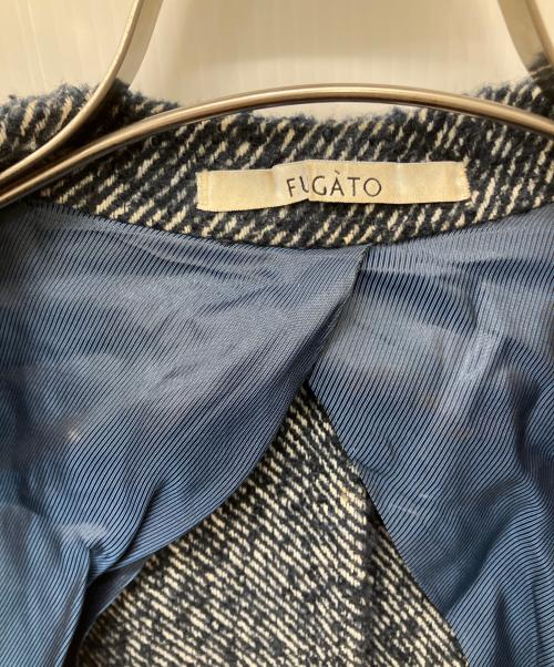 FUGATO（フガート）FUGATO (フガート) ダブルチェスターコート ブルー サイズ:38の古着・服飾アイテム