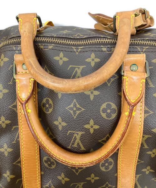 LOUIS VUITTON（ルイ ヴィトン）LOUIS VUITTON (ルイ ヴィトン) キーポル・バンドリエール55　ボストンバッグ ブラウンの古着・服飾アイテム