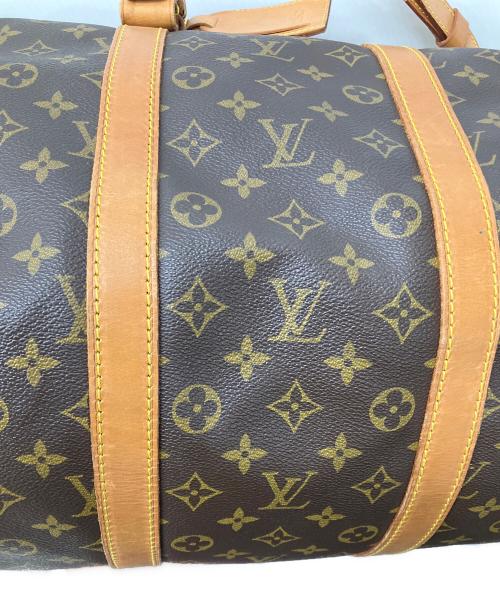 LOUIS VUITTON（ルイ ヴィトン）LOUIS VUITTON (ルイ ヴィトン) キーポル・バンドリエール55　ボストンバッグ ブラウンの古着・服飾アイテム