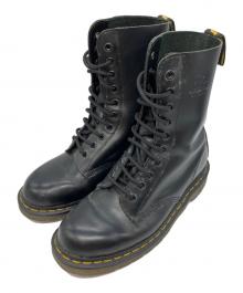 Dr.Martens（ドクターマーチン）の古着「10ホールブーツ」｜ブラック
