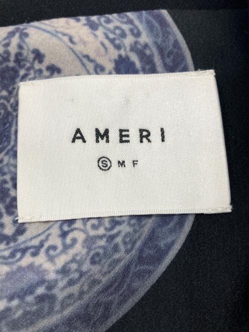 Ameri（アメリ）AMERI (アメリ) NOTCH PRINT LINING JACKET ブラック サイズ:Sの古着・服飾アイテム