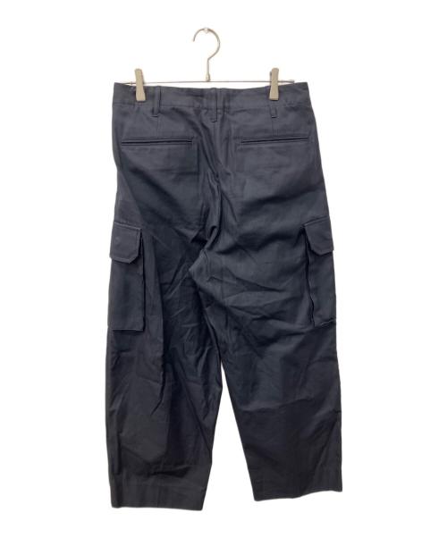 BLURHMS（ブラームス）blurhms (ブラームス) Drill Chambray Super Wide 6P Slacks ネイビー サイズ:Mの古着・服飾アイテム