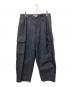 blurhms（ブラームス）の古着「Drill Chambray Super Wide 6P Slacks」｜ネイビー