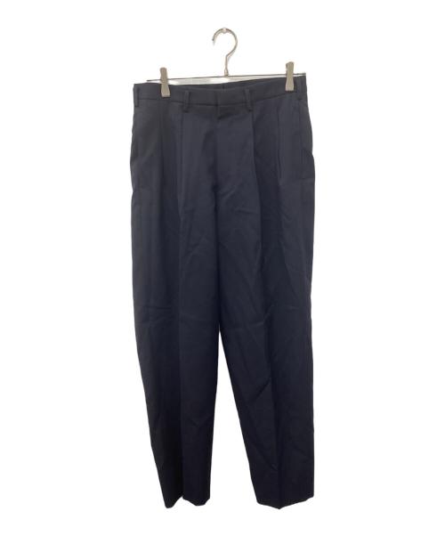 HUGEN（ユーゲン）HUGEN (ユーゲン) GEORGE ウールソリッド2Pテーパードパンツ ネイビー サイズ:Sの古着・服飾アイテム