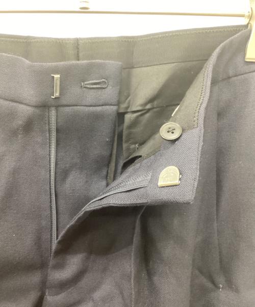 HUGEN（ユーゲン）HUGEN (ユーゲン) GEORGE ウールソリッド2Pテーパードパンツ ネイビー サイズ:Sの古着・服飾アイテム