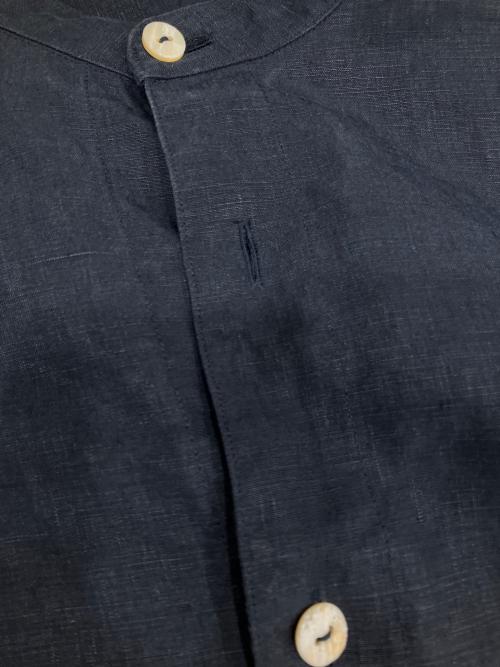 MAATEE&SONS（マーティーアンドサンズ）MAATEE&SONS (マーティーアンドサンズ) 23SS 極上リネン Pull Over Shirts ネイビー サイズ:Mの古着・服飾アイテム