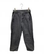 steinシュタイン）の古着「22SS RECONSTRUCTION WIDE DENIM JEANS」｜ブラック