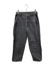 stein（シュタイン）の古着「22SS RECONSTRUCTION WIDE DENIM JEANS」｜ブラック