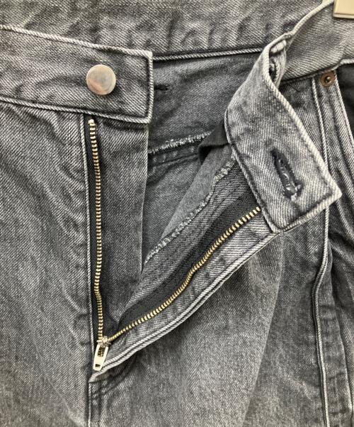 stein（シュタイン）stein (シュタイン) 22SS RECONSTRUCTION WIDE DENIM JEANS ブラック サイズ:XSの古着・服飾アイテム
