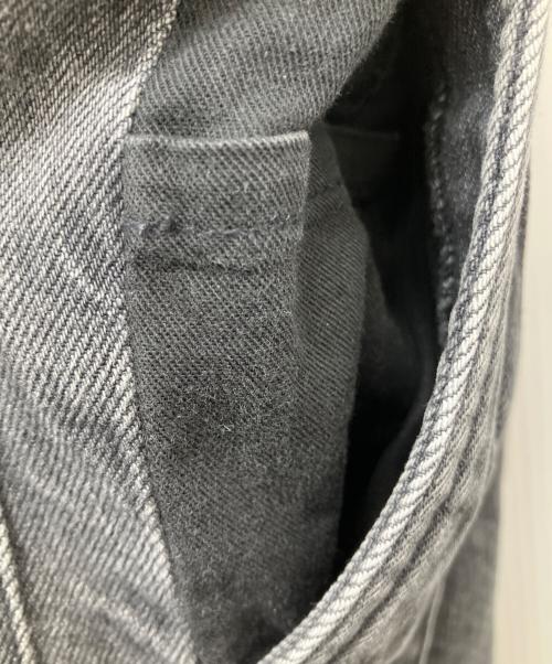stein（シュタイン）stein (シュタイン) 22SS RECONSTRUCTION WIDE DENIM JEANS ブラック サイズ:XSの古着・服飾アイテム