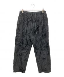 BLURHMS（ブラームス）の古着「Cut Pile Easy Pants」｜グレー
