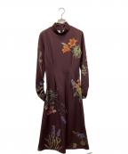 Ameriアメリ）の古着「UND ANNABELLE LONG DRESS」｜エンジ