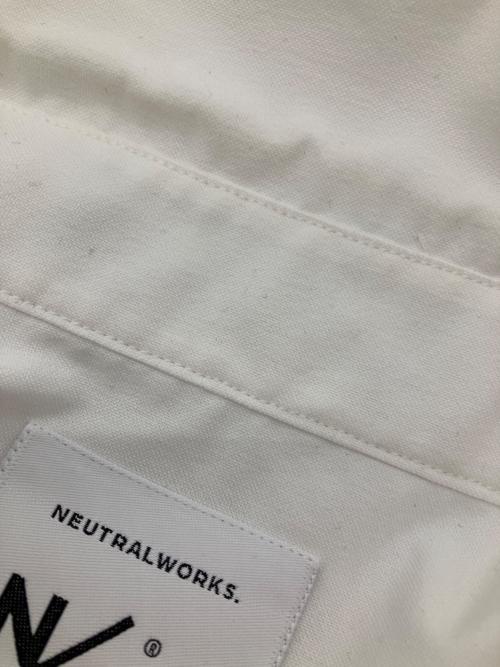 NEUTRALWORKS（ニュートラルワークス）Neutralworks (ニュートラルワークス) ボタンダウンシャツ ホワイト サイズ:Lの古着・服飾アイテム