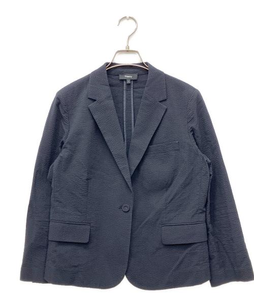 theory（セオリー）theory (セオリー) シアサッカーセットアップ ネイビー サイズ:6の古着・服飾アイテム