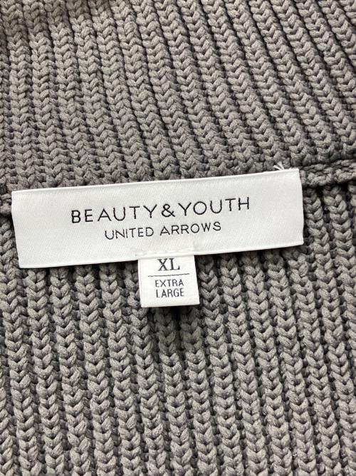 BEAUTY&YOUTH（ビューティーアンドユース）BEAUTY&YOUTH (ビューティーアンドユース) ドライバーズニット グレー サイズ:XLの古着・服飾アイテム