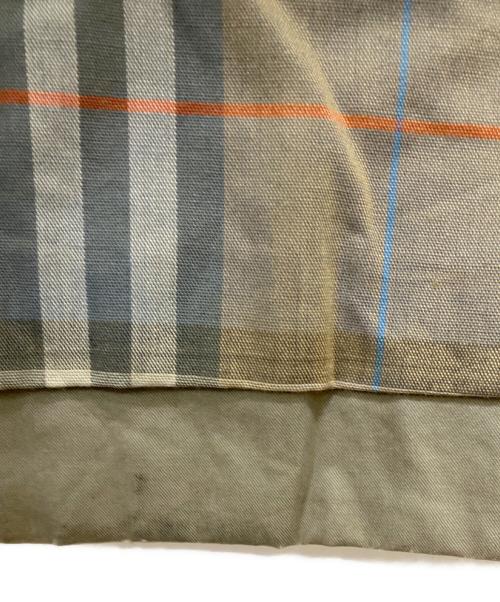 Burberry's（バーバリーズ）Burberry's (バーバリーズ) 裏地チェックトレンチコート オリーブ サイズ:不明の古着・服飾アイテム
