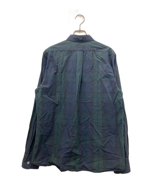 A BATHING APE（アベイシングエイプ）A BATHING APE (アベイシングエイプ) ワンポイントチェックシャツ グリーン サイズ:Lの古着・服飾アイテム
