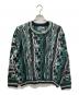 FLAGSTUFF（フラグスタフ）の古着「3D CREW NECK KNIT」｜グリーン