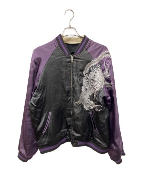 六無人（ロクブジン）六無人 (ロクブジン) リバーシブルスカジャン ブラック サイズ:XLの古着・服飾アイテム