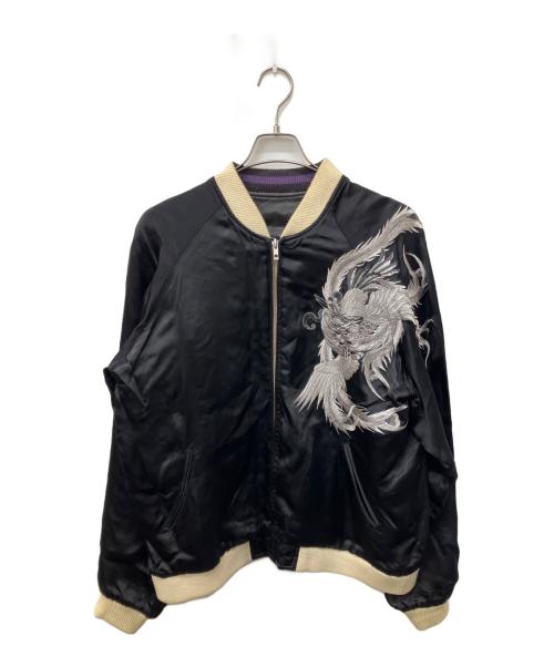六無人（ロクブジン）六無人 (ロクブジン) リバーシブルスカジャン ブラック サイズ:XLの古着・服飾アイテム