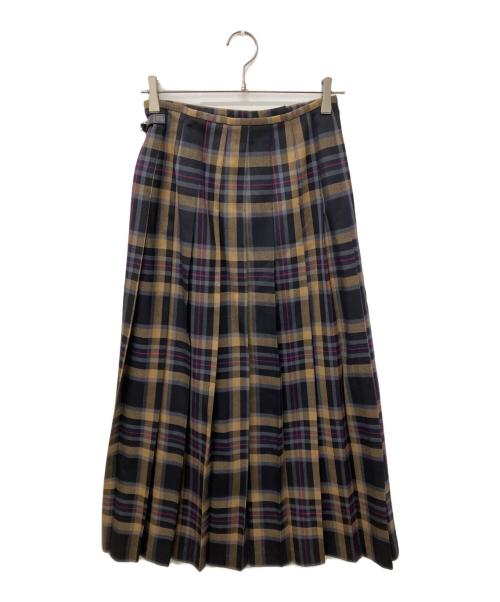 O'NEIL OF DUBLIN（オニールオブダブリン）O'NEIL OF DUBLIN (オニールオブダブリン) キルトスカート ブラウン サイズ:XSの古着・服飾アイテム