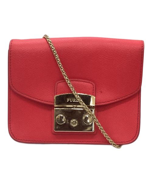FURLA（フルラ）FURLA (フルラ) チェーンショルダーバッグ ピンクの古着・服飾アイテム