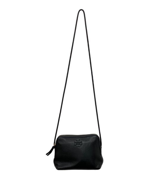 TORY BURCH（トリーバーチ）TORY BURCH (トリーバーチ) レザーショルダーバッグ ブラックの古着・服飾アイテム