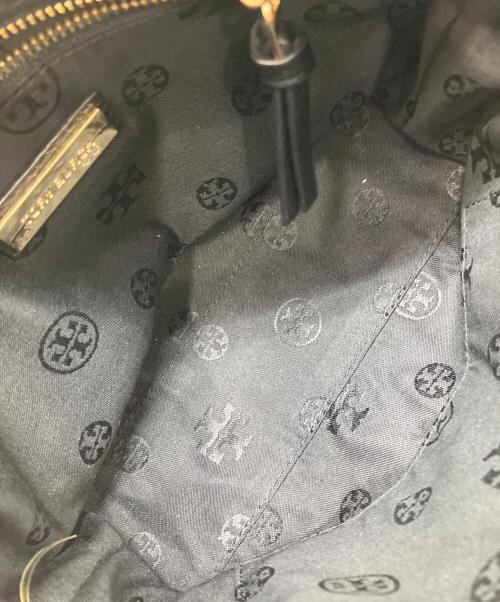 TORY BURCH（トリーバーチ）TORY BURCH (トリーバーチ) レザーショルダーバッグ ブラックの古着・服飾アイテム