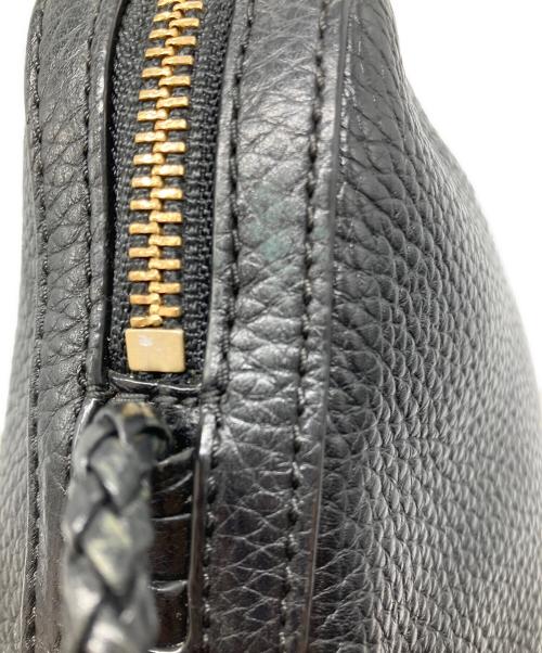TORY BURCH（トリーバーチ）TORY BURCH (トリーバーチ) レザーショルダーバッグ ブラックの古着・服飾アイテム