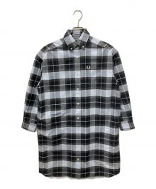 FRED PERRY（フレッドペリー）の古着「チェックシャツワンピース」｜グレー