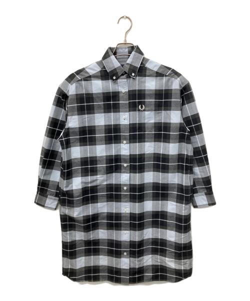 FRED PERRY（フレッドペリー）FRED PERRY (フレッドペリー) チェックシャツワンピース グレー サイズ:XSの古着・服飾アイテム