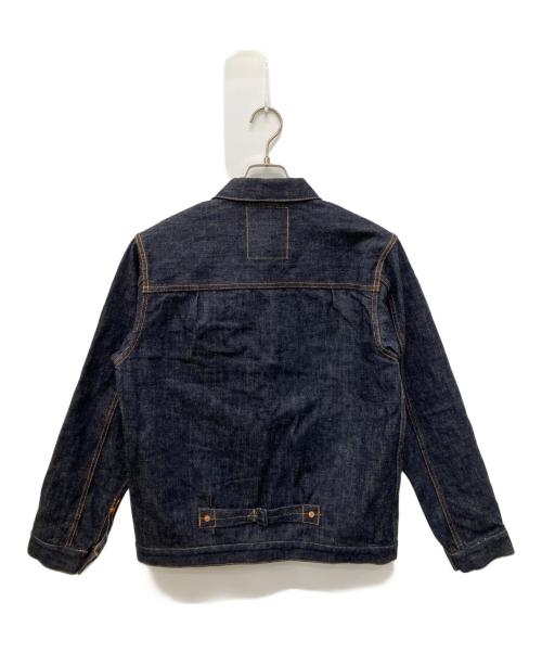 THREE KINGDOMS OVERALLS（スリーキングダムズオーバーオールズ）THREE KINGDOMS OVERALLS (スリーキングダムズオーバーオールズ) TYPE Ⅰ NATURAL INDIGO SELVEDGE DENIM JACKET インディゴ サイズ:42の古着・服飾アイテム