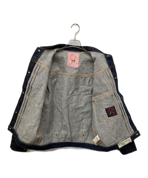 THREE KINGDOMS OVERALLS（スリーキングダムズオーバーオールズ）THREE KINGDOMS OVERALLS (スリーキングダムズオーバーオールズ) TYPE Ⅰ NATURAL INDIGO SELVEDGE DENIM JACKET インディゴ サイズ:42の古着・服飾アイテム