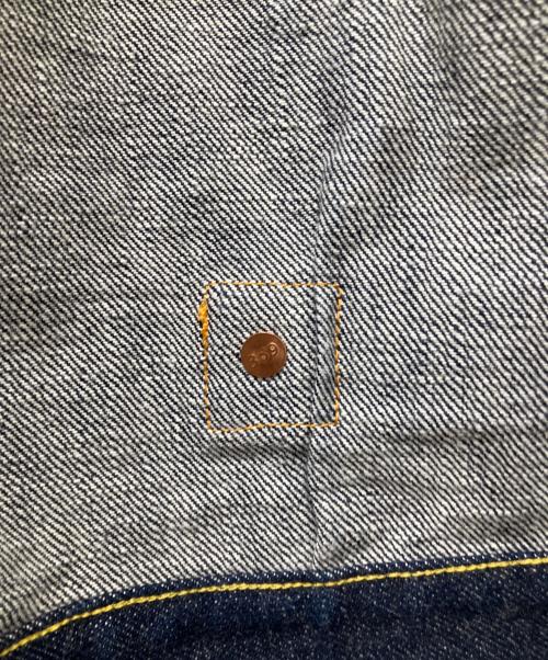 THREE KINGDOMS OVERALLS（スリーキングダムズオーバーオールズ）THREE KINGDOMS OVERALLS (スリーキングダムズオーバーオールズ) TYPE Ⅰ NATURAL INDIGO SELVEDGE DENIM JACKET インディゴ サイズ:42の古着・服飾アイテム