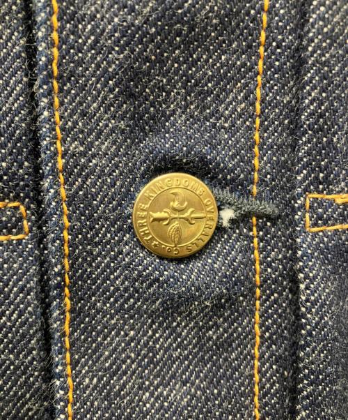 THREE KINGDOMS OVERALLS（スリーキングダムズオーバーオールズ）THREE KINGDOMS OVERALLS (スリーキングダムズオーバーオールズ) TYPE Ⅰ NATURAL INDIGO SELVEDGE DENIM JACKET インディゴ サイズ:42の古着・服飾アイテム